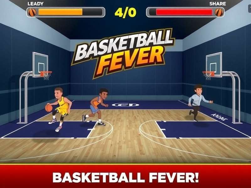 Intense basketball action in Basketball Fever India Basketball Fever India Gameplay